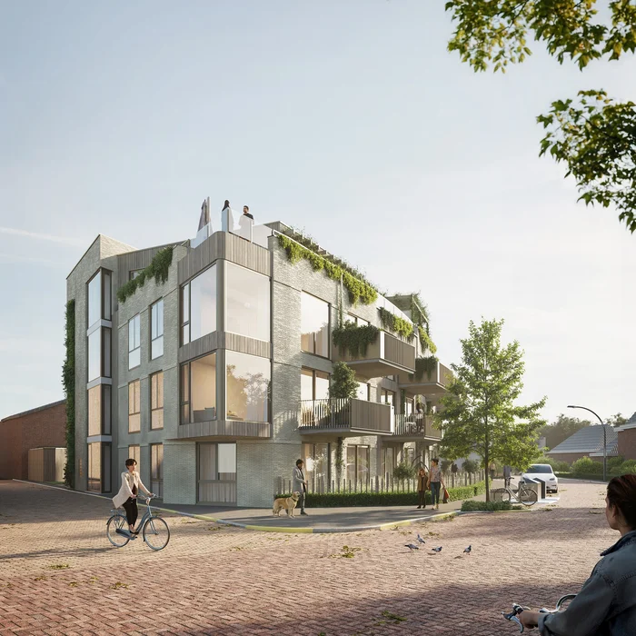 Passend in de omgeving met veel groen